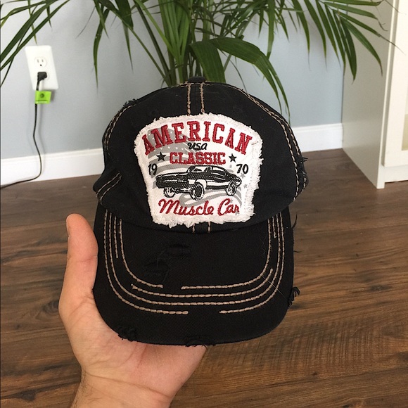 KBETHOS Other - Red, White & Black American Muscle Car Hat